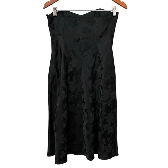 Vintage Y2K Banana Republic Strapless Mini Dress 6P 100% Silk Floral Whimsigoth - Picture 6 of 14